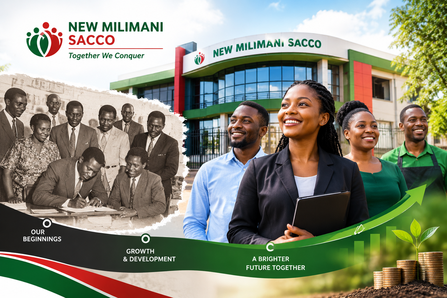 New Milimani Sacco — Our Beginnings, Growth & Development, A Brighter Future Together